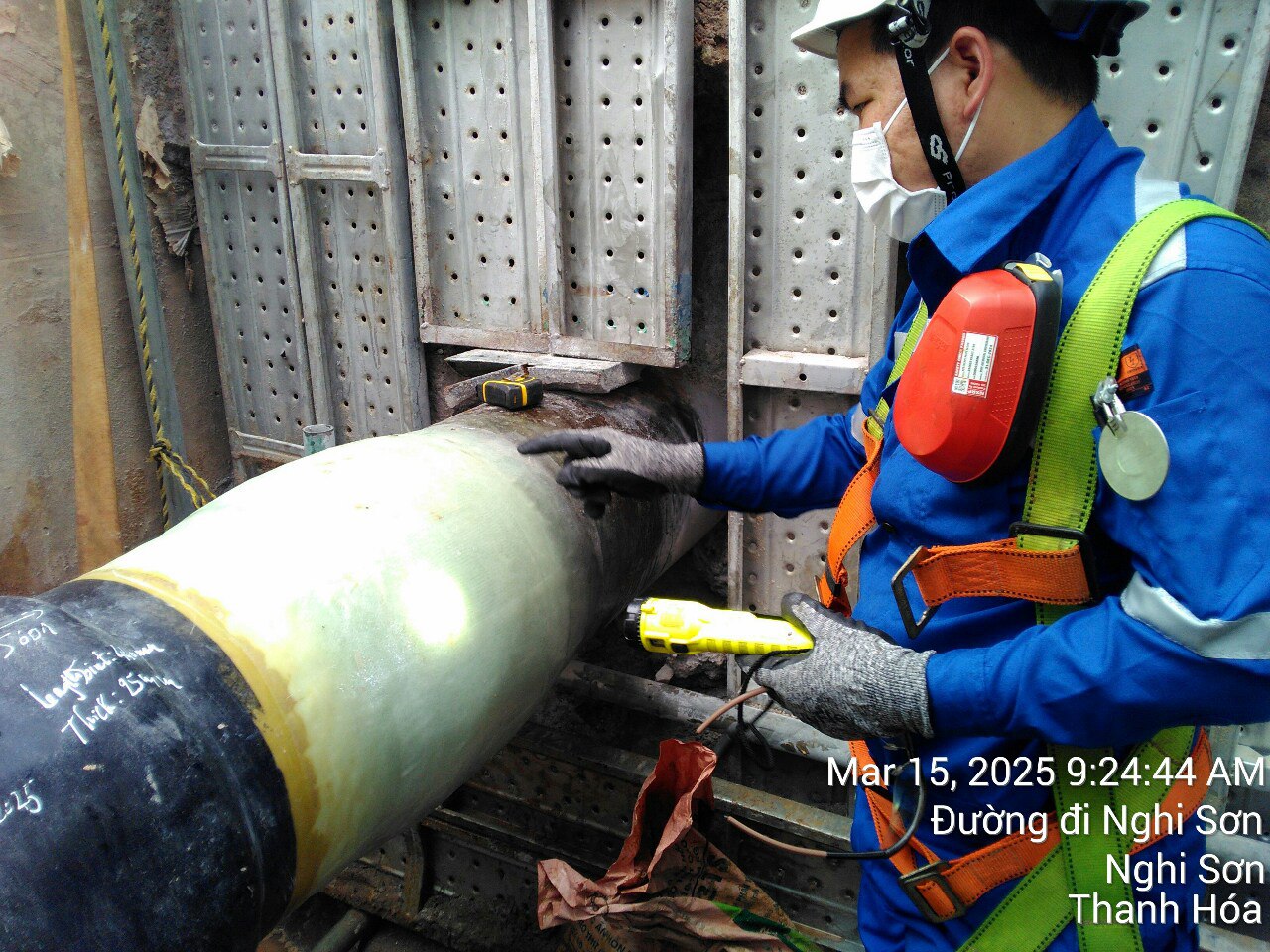 Vietnam refinery fire water pipe supply